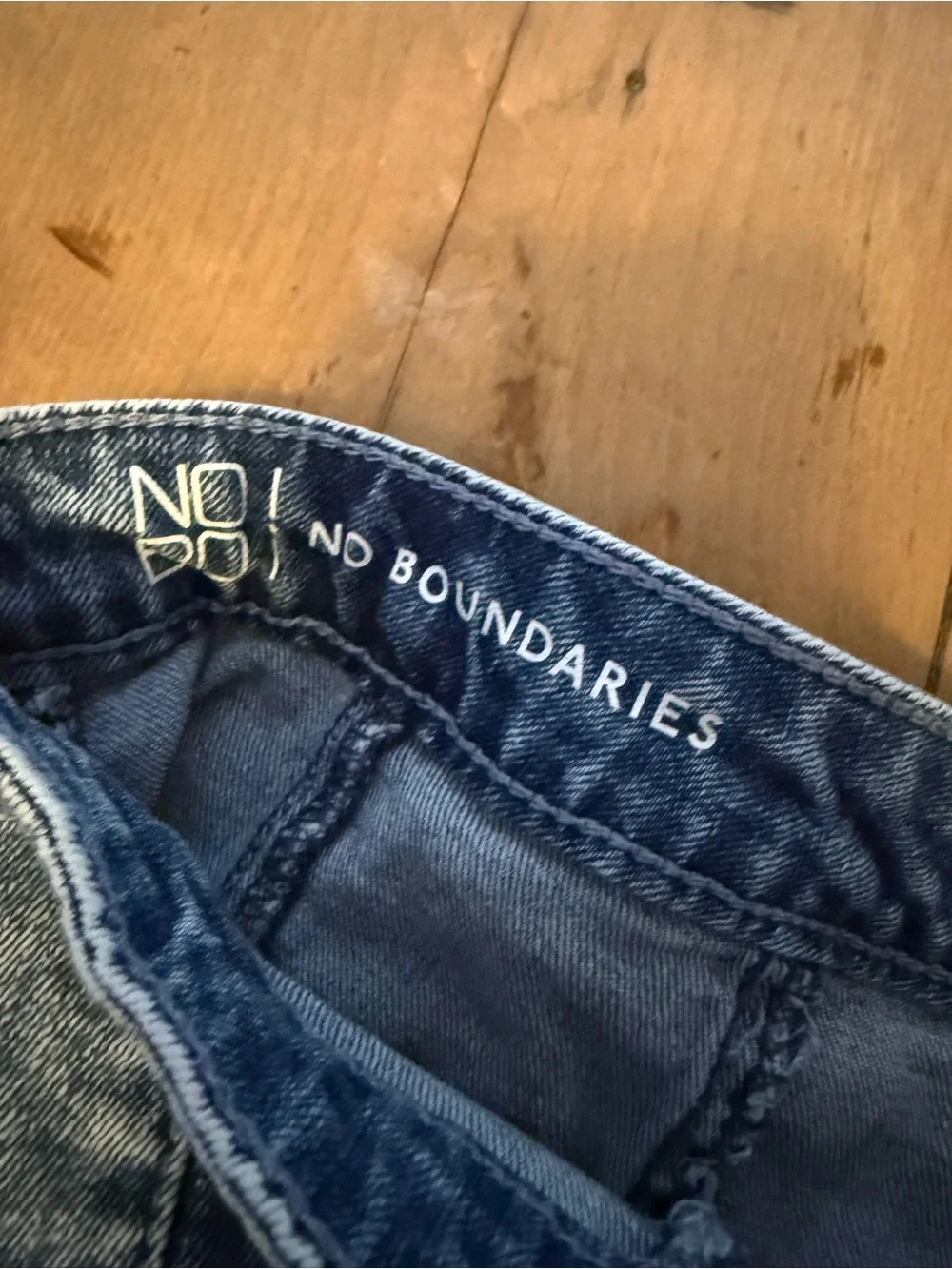 No Boundaries Acid Wash Denim Skater Skirt Size 11 Mini Flared Y2K Retro